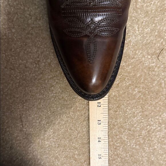 Laredo Dark Brown Leather  upper Boots sz men’s 9D main image 7